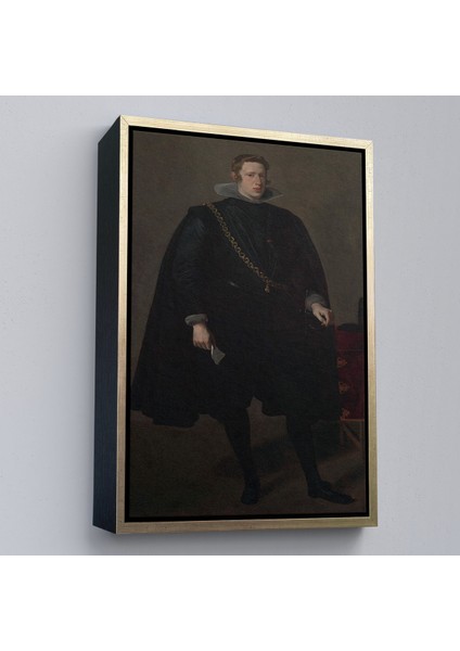 Çerçeveli Dekoratif Kanvas Tablo, Velazquez Diego - Philip Iv Ispanya ve Portekiz Kralı TABLOSU-7368 modelleri
