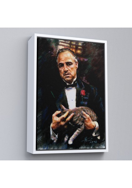 Çerçeveli Dekoratif Kanvas Tablo, Godfather Mafya Film TABLO-7763 fırsatları
