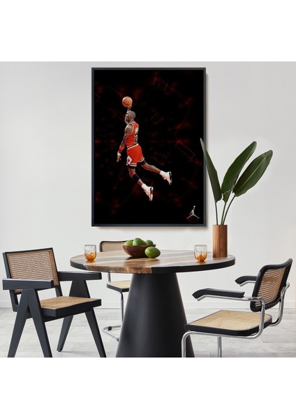 Çerçeveli Dekoratif Kanvas Tablo, Michael Jordan TABLO-7751