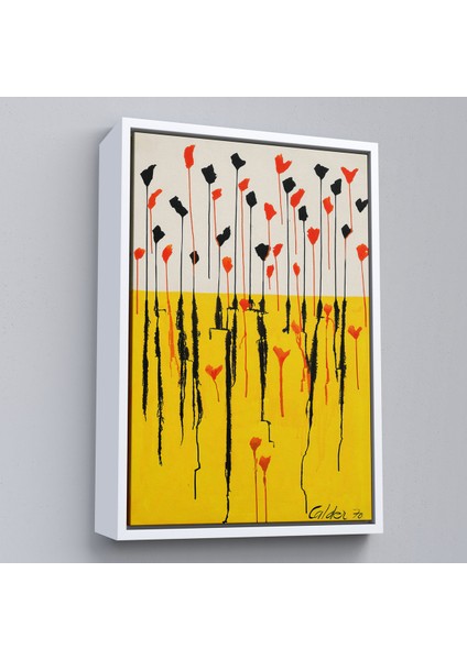 Çerçeveli Dekoratif Kanvas Tablo, Alexander Calder - Damlalar Tablo - DROPS-7285 fırsatları