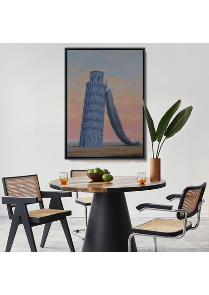 Çerçeveli Dekoratif Kanvas Tablo, Rene Magritte - Yolculuk Hatırası TABLO-7409