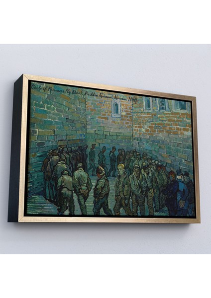 Çerçeveli Dekoratif Kanvas Tablo, Vincent Van Gogh Tutuklular Çemberi Tablo - Prisoners' ROUND-7180 modelleri
