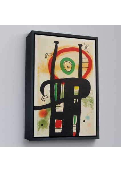 Çerçeveli Dekoratif Kanvas Tablo, Joan Miro - Büyük Bilgisayar TABLO-7350 modelleri