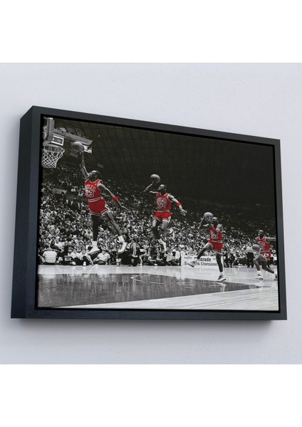 Çerçeveli Dekoratif Kanvas Tablo, Michael Jordan TABLO-7200 fırsatları