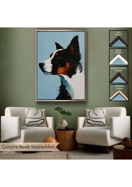 Çerçeveli Dekoratif Kanvas Tablo, Sevimli Köpek TABLOSU-7635