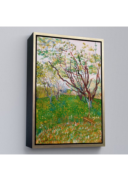 Çerçeveli Dekoratif Kanvas Tablo, Vincent Van Gogh - Meyve Çiçekleri TABLOSU-7450