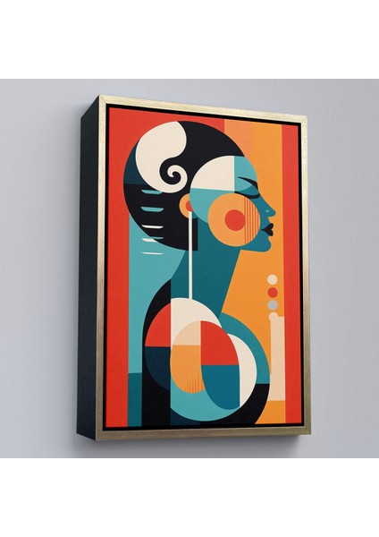 Çerçeveli Dekoratif Kanvas Tablo, Vintage Güzel Kadın TABLOSU-7529 modelleri