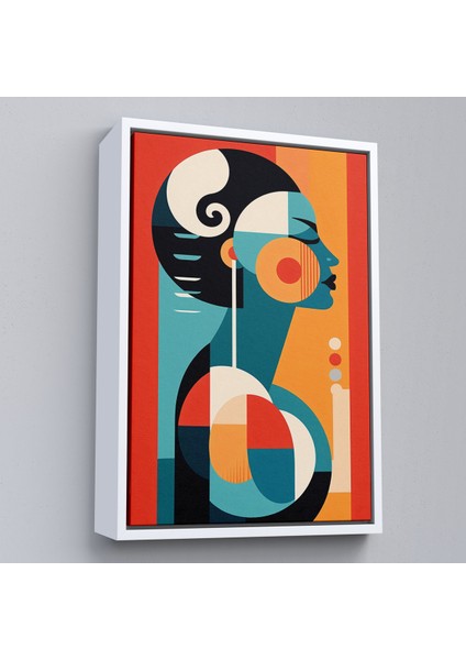 Çerçeveli Dekoratif Kanvas Tablo, Vintage Güzel Kadın TABLOSU-7529 fırsatları