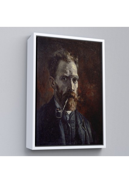 Çerçeveli Dekoratif Kanvas Tablo, Vincent Van Gogh - Pipolu Portre TABLO-7461 fırsatları