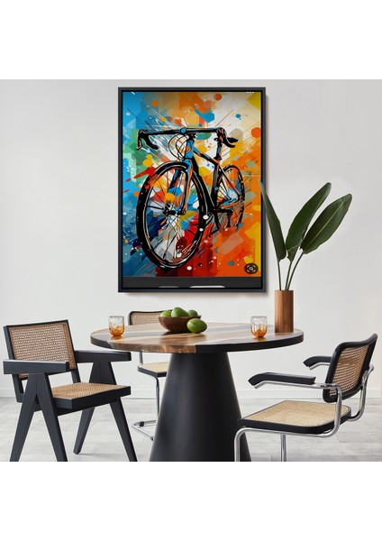 Çerçeveli Dekoratif Kanvas Tablo, Yarış Bisikleti TABLO-7703