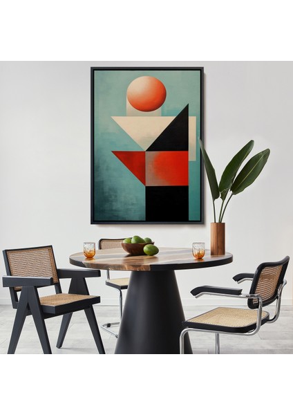 Çerçeveli Dekoratif Kanvas Tablo, Modern Desenli Soyut TABLO-7544