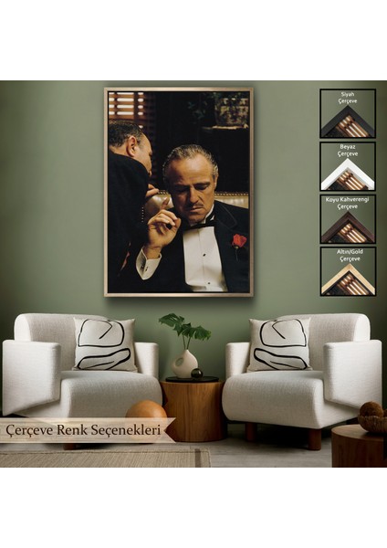 Çerçeveli Dekoratif Kanvas Tablo, Godfather Film TABLO-7704