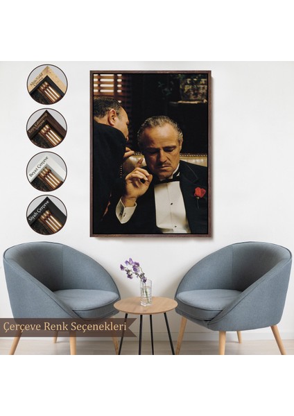 Çerçeveli Dekoratif Kanvas Tablo, Godfather Film TABLO-7704