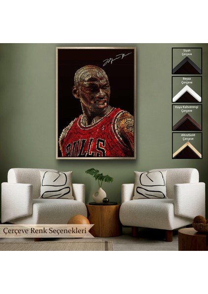 Çerçeveli Dekoratif Kanvas Tablo, Michael Jordan TABLO-7739