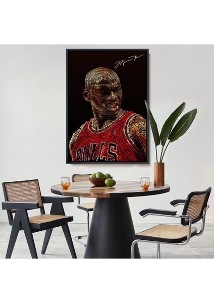 Çerçeveli Dekoratif Kanvas Tablo, Michael Jordan TABLO-7739