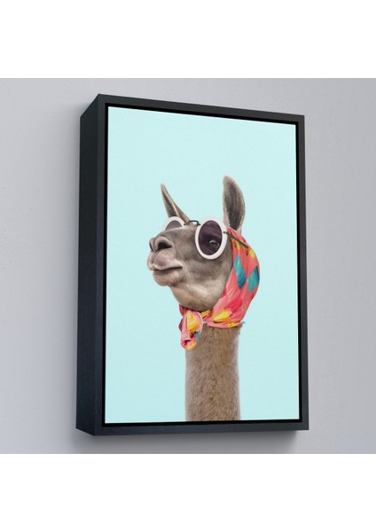Çerçeveli Dekoratif Kanvas Tablo, Sosyetik Lama TABLOSU-7678 modelleri