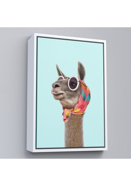 Çerçeveli Dekoratif Kanvas Tablo, Sosyetik Lama TABLOSU-7678 fırsatları