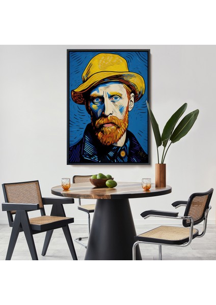 Çerçeveli Dekoratif Kanvas Tablo, Vincent Van Gogh Portre TABLOSU-7752