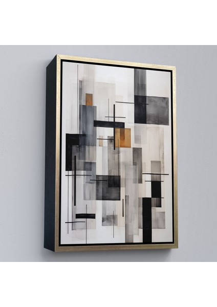 Çerçeveli Dekoratif Kanvas Tablo, Dikey Hatlar TABLOSU-7601 fiyatları