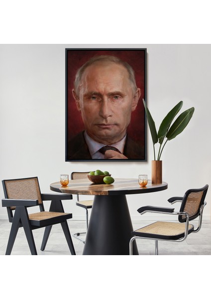 Çerçeveli Dekoratif Kanvas Tablo, Vladimir Putin Rusya Devlet Başkanı TABLO-7768