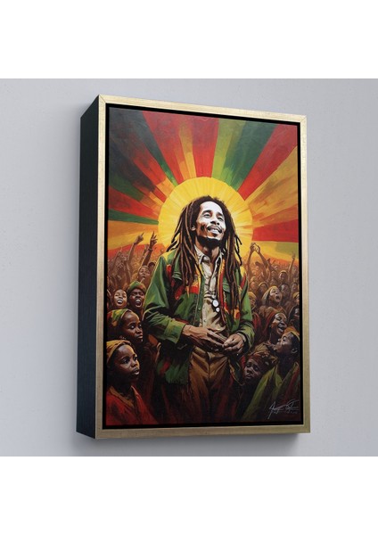 Çerçeveli Dekoratif Kanvas Tablo, Bob Marley TABLOSU-7744 modelleri