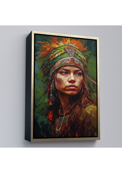 Çerçeveli Dekoratif Kanvas Tablo, Kızıldereli Güzel Kız TABLOSU-7774 modelleri