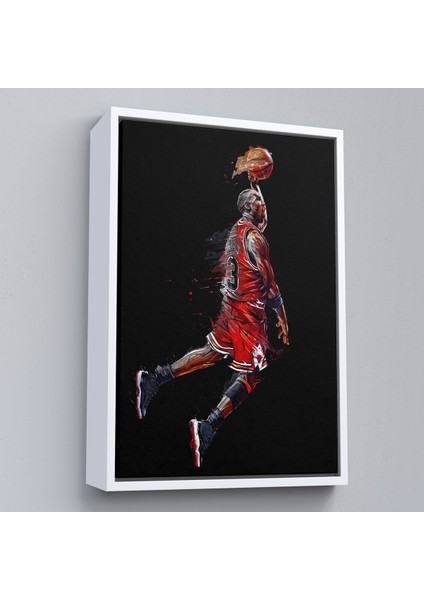Çerçeveli Dekoratif Kanvas Tablo, Michael Jordan TABLO-7766