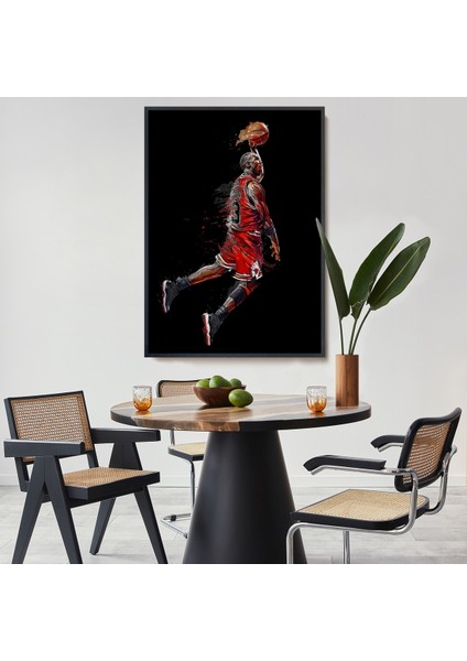 Çerçeveli Dekoratif Kanvas Tablo, Michael Jordan TABLO-7766