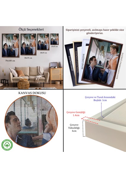 Çerçeveli Dekoratif Kanvas Tablo, Joaquin Phoenix'in Michael Muller Film TABLOSU-7796 indirimleri