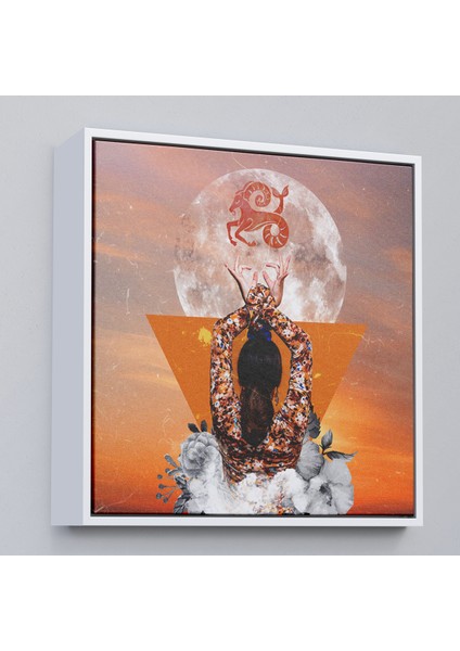 Çerçeveli Dekoratif Kanvas Tablo, Burç ve Astroloji TABLOSU-8327 fırsatları