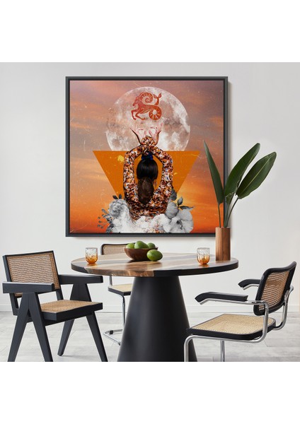 Çerçeveli Dekoratif Kanvas Tablo, Burç ve Astroloji TABLOSU-8327