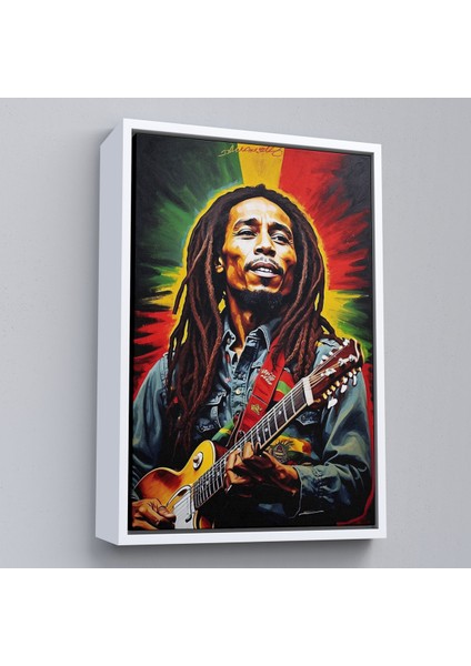 Çerçeveli Dekoratif Kanvas Tablo, Bob Marley TABLOSU-7863