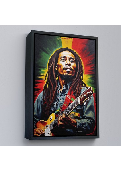 Çerçeveli Dekoratif Kanvas Tablo, Bob Marley TABLOSU-7863 fırsatları