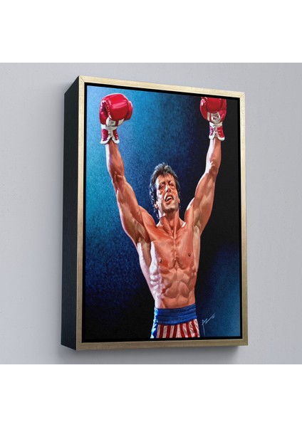 Çerçeveli Dekoratif Kanvas Tablo, Sylvester Stallone Rocky TABLO-7782