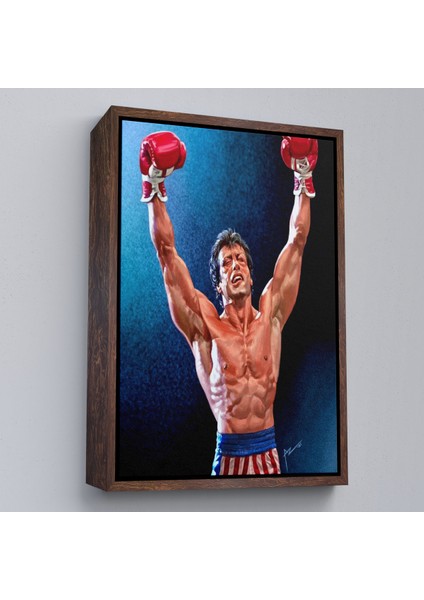Çerçeveli Dekoratif Kanvas Tablo, Sylvester Stallone Rocky TABLO-7782 fiyatları