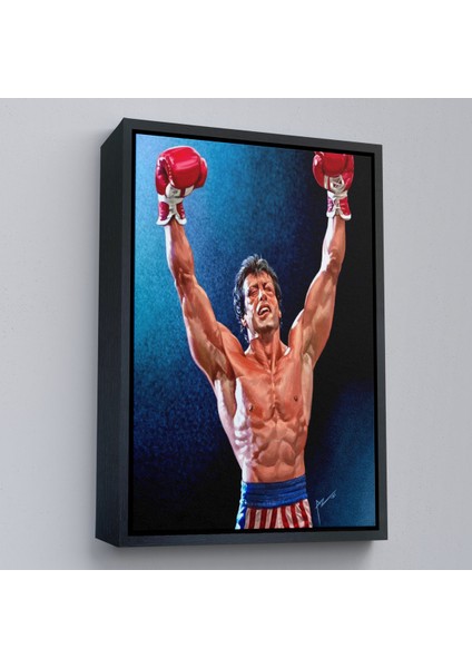 Çerçeveli Dekoratif Kanvas Tablo, Sylvester Stallone Rocky TABLO-7782 modelleri