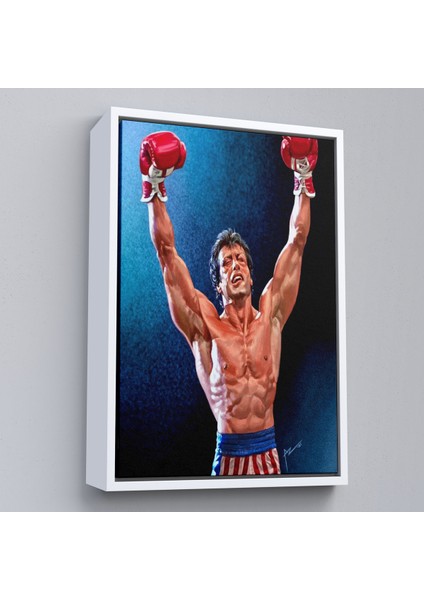 Çerçeveli Dekoratif Kanvas Tablo, Sylvester Stallone Rocky TABLO-7782 fırsatları