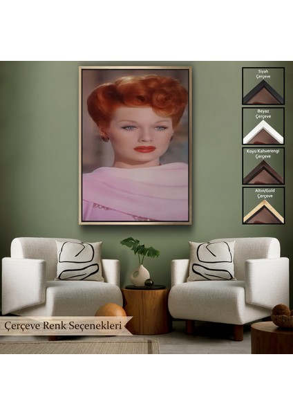 Çerçeveli Dekoratif Kanvas Tablo, Lucille Topuzu TABLOSU-7792
