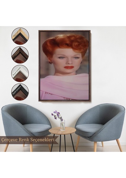 Çerçeveli Dekoratif Kanvas Tablo, Lucille Topuzu TABLOSU-7792