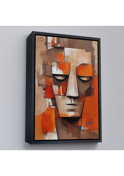 Çerçeveli Dekoratif Kanvas Tablo, Ikonik Sürreal Adam TABLOSU-7836