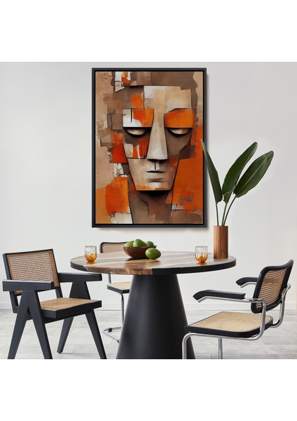 Çerçeveli Dekoratif Kanvas Tablo, Ikonik Sürreal Adam TABLOSU-7836