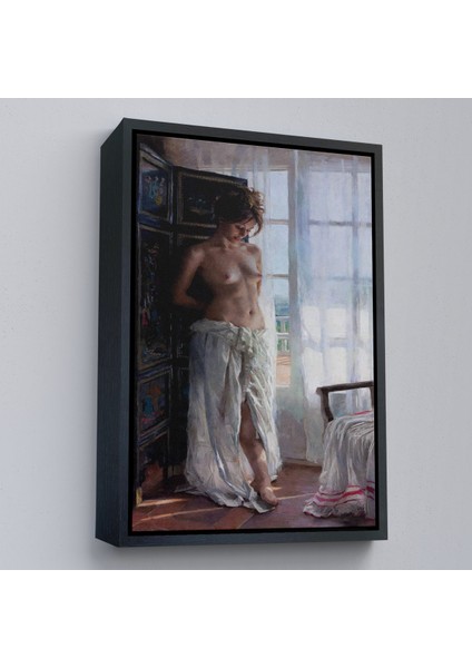 Çerçeveli Dekoratif Kanvas Tablo, Vicente Romero Redondo - Güzel Kadın TABLOSU-7942 modelleri
