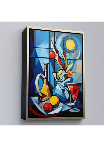 Çerçeveli Dekoratif Kanvas Tablo, Renkli Soyut TABLO-7825 modelleri