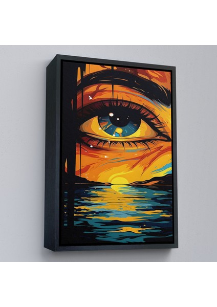Çerçeveli Dekoratif Kanvas Tablo, Deniz Üzerindeki Güzel Göz TABLOSU-7861 modelleri