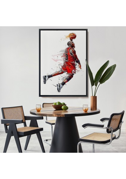 Çerçeveli Dekoratif Kanvas Tablo, Michael Jordan TABLO-7787