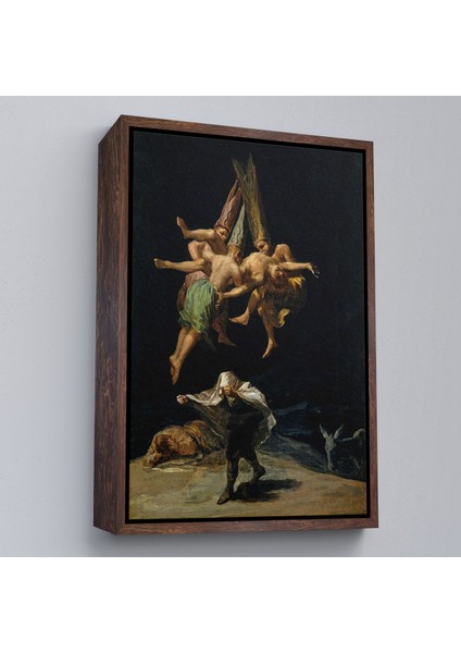 Çerçeveli Dekoratif Kanvas Tablo, Francisco Goya - Witches Flight Cadıların Uçusu TABLOSU-7794 fiyatları