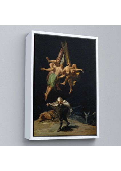 Çerçeveli Dekoratif Kanvas Tablo, Francisco Goya - Witches Flight Cadıların Uçusu TABLOSU-7794 fırsatları