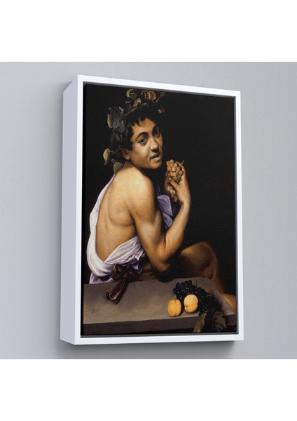 Çerçeveli Dekoratif Kanvas Tablo, Genç Hasta Bacchus - Caravaggio TABLO-7665 fırsatları