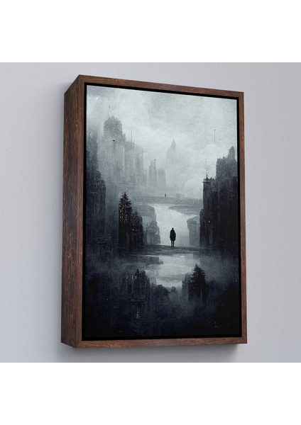 Çerçeveli Dekoratif Kanvas Tablo, Kasvetli Kıyamet TABLOSU-7847 fiyatları