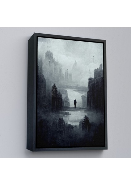 Çerçeveli Dekoratif Kanvas Tablo, Kasvetli Kıyamet TABLOSU-7847 fırsatları